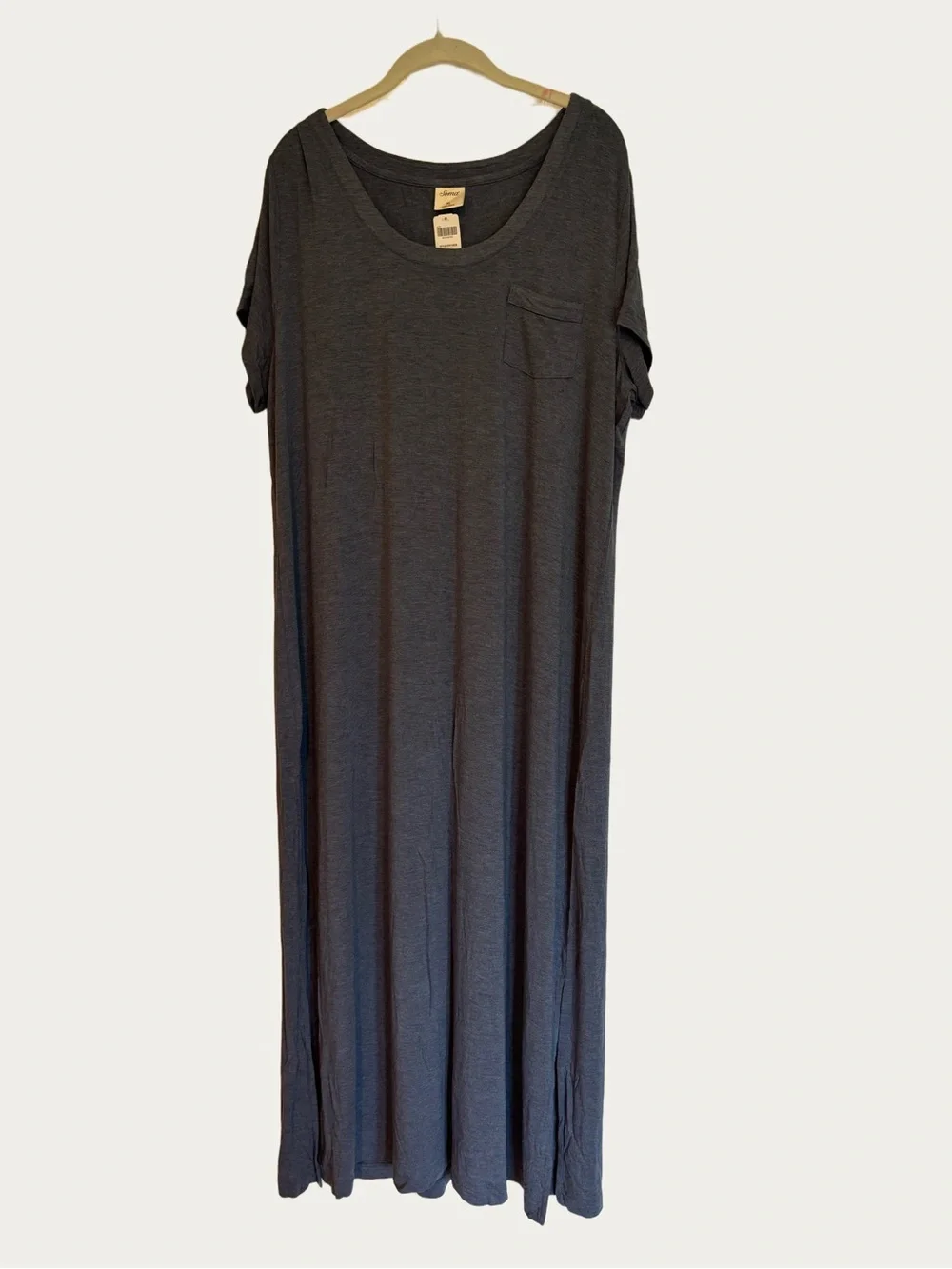 Soma Cool Nights XL Sleepshirt Heather Shadow Blue NWT Long